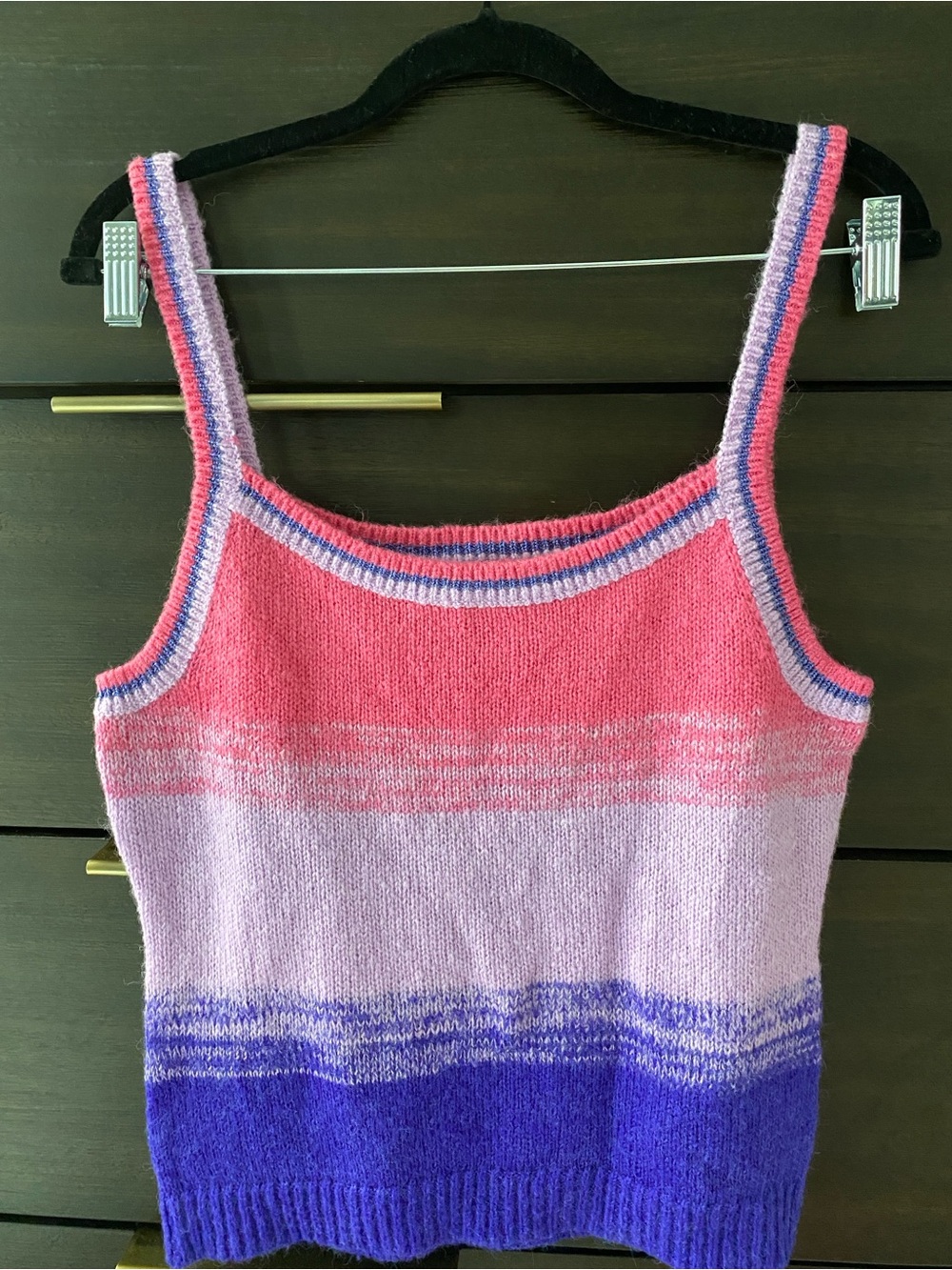 Lilly Pulitzer Pink, Lavender & Purple Ombre Knit Tank